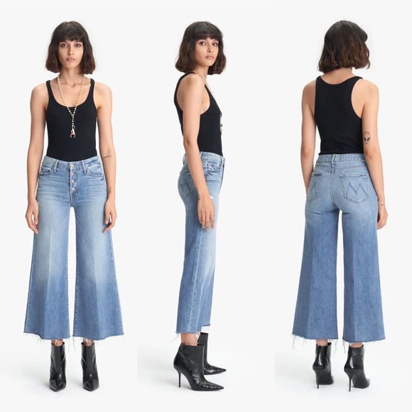 MOTHER Denim - Mother The Pixie Roller Ankle Fray in Let's Kick it in size 26